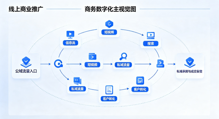 镜湖区线上商业推广怎么做？全域流量闭环搭建与低成本转化实战指南